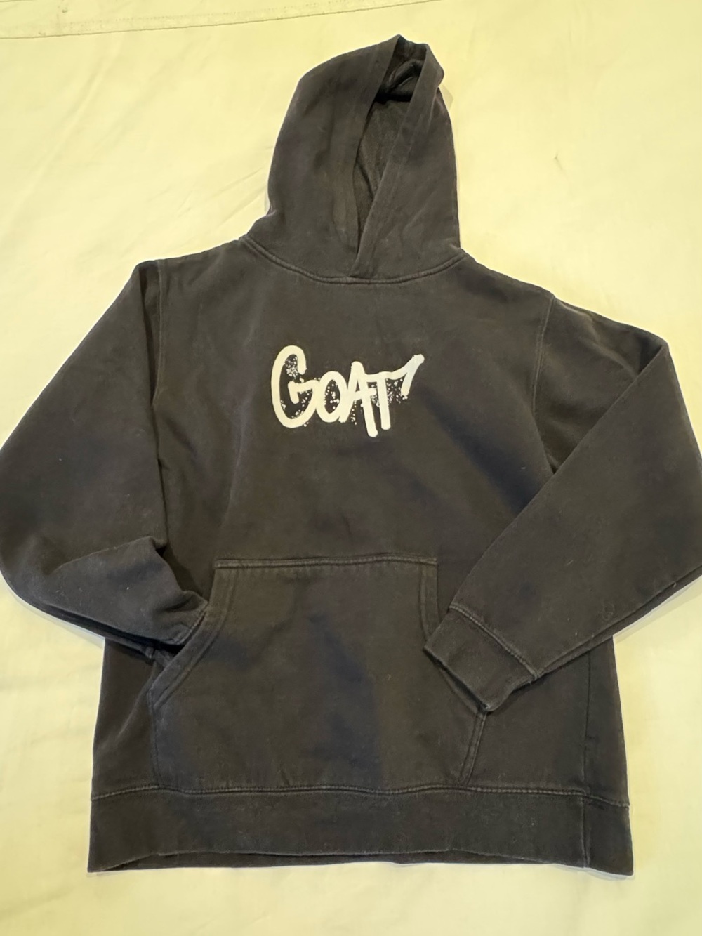 GOAT Logo Black Kids Pullover Hoodie